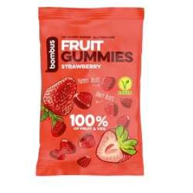 Bombus Fruit Gummies Strawberry jahodové želatinové bonbony 35 g