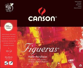 Canson Figueras Oil 290g, 38x46cm, blok 10 listů