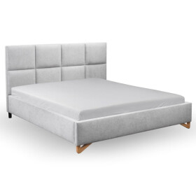 Čalouněná postel Avesta 180x200, šedá, včetně matrace