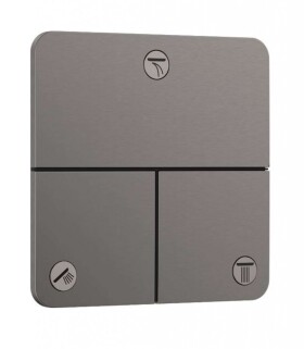 HANSGROHE - ShowerSelect Comfort Ventil pod omítku, pro 3 spotřebiče, kartáčovaný černý chrom 15587340