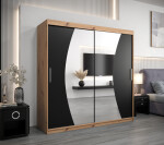 Šatní skříň Abi W0 Barva korpusu: Dub Sonoma, Rozměry: 200 cm, Dveře: Dub sonoma