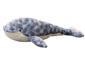Mamido Plyšová velryba 90 cm šedá