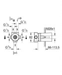 GROHE - Montážní tělesa Pěticestný ventil 29033000