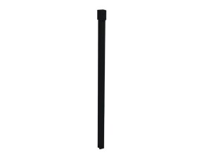 Erga Paris, stropní vzpěra pro sprchové zástěny o tloušťce skla 6(8)mm, délka 62cm, černá matná, ERG-V02-PARIS-BAR62-BK