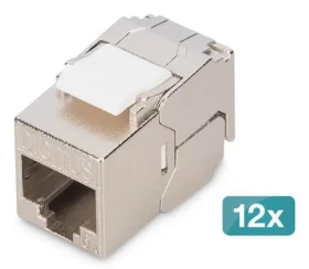 Digitus DN-93615-S-12 / Keystone Jack / Cat6A / stíněný / 12 ks / bez nářadí (DN-93615-S-12)