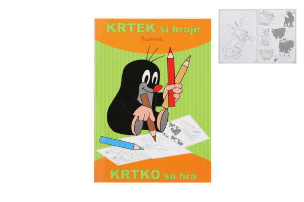 Krtek si hraje - Omalovánky A4 - Zdeněk Miler