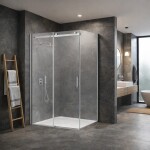HOPA - Pevná boční stěna PANEL BELVER GRAFIT NEW - Barva rámu - Grafit, Pevná stěna - 80 Směr zavírání - Univerzální Levé / Pravé, Výplň - Čiré bezpečnostní sklo - 8 mm BCBELV80PSGCN