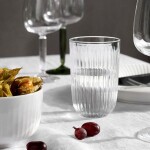 KÄHLER Sklenice na vodu Hammershøi Clear 370 ml – set 4 ks, čirá barva, sklo