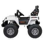 Mamido Elektrické autíčko Extreme Sport 4x4 s proměnlivou velikostí bílé