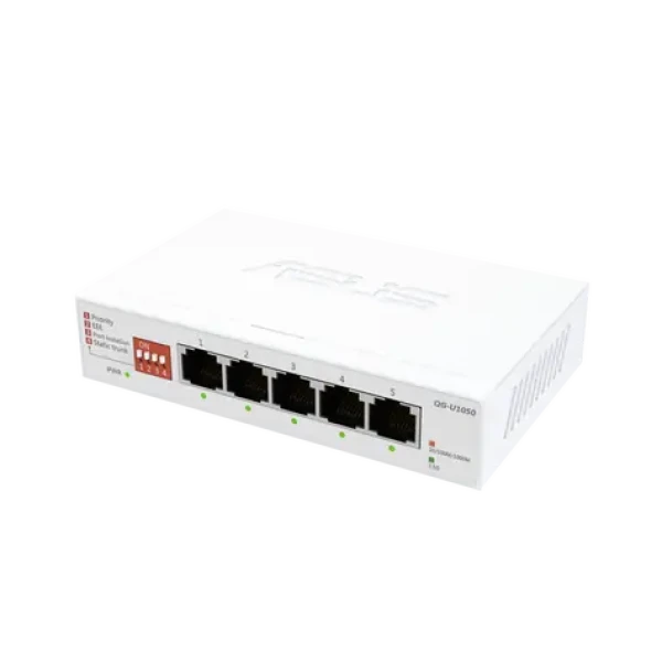 ASUS QG-U1050 bílá / Switch / 5-port / 2.5G / Unmanaged (90IG09Z0-MO3B00)