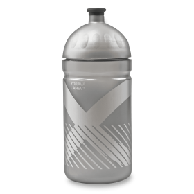 R&B Zdravá lahev 0,5l - SPORT XO stříbrná + náhradní zátka