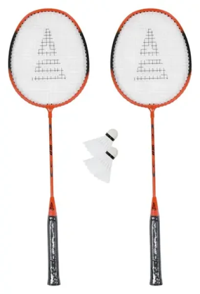 SULOV Badmintonový set oranžová / 2x raketa / 2x míček / cestovní vak