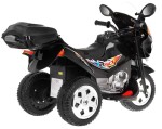 Mamido Dětská elektrická motorka skútr černý 1188