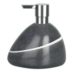 Spirella ETNA dávkovač mýdla šedý / polresin / kamenný vzhled / 400 ml (7610583136435)