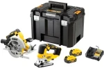 DeWalt DCK2012P2T-QW / Aku set nářadí / kotoučová pila přímočará pila / 18V / 2x 5Ah / kufr (DCK2012P2T-QW)