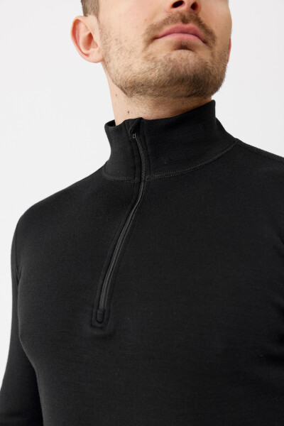 Rough Radical Mikina Merino Active Zip 250 Black