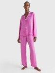 Luxusní dámské saténové pyžamo Tommy Hilfiger UW0UW03847 růžová