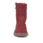 Dívčí zimní barefoot kozačky ZERU TEX BOOT Bordeaux, Froddo, G3160242-4, červená - 30
