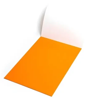 SYMBIO Elektrostatická flipchart fólie 500x700 mm oranžová / Flipchart fólie / 25 ks (SYFP500700OR25)