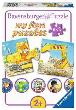 Ravensburger Moje první puzzle Zvířecí staveniště 9x2 dílků