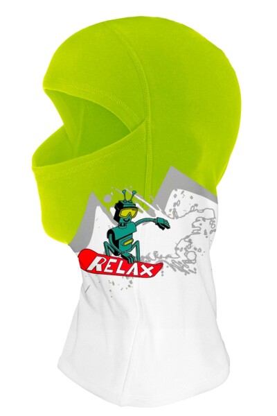 Zimní KUKLA RELAX RK02A6 - white/neon green Velikost: XS