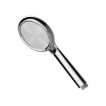 Mereo Termostatická vanová baterie s talířovou kulatou slim sprchou, nerez CB60101TSC
