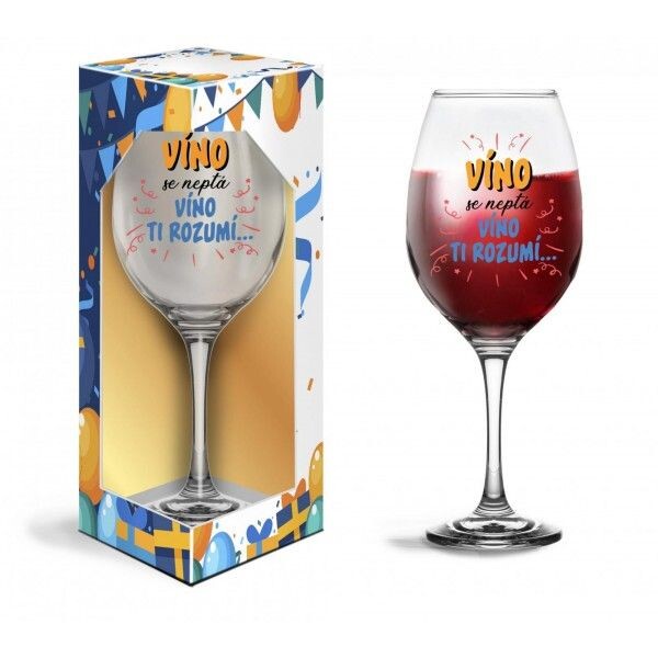 Ptakoviny.cz Sklenička - Víno se neptá