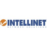 Intellinet 24-Port Cat6a Patchpanel geschirmt 1HE Kabeleinführung 90° abgewinkelt schwarz 24 portů patch panel 483 mm (1