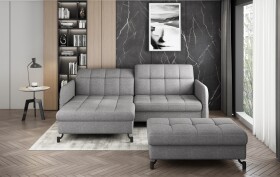 Sedací sestava Lorelle - sedací souprava + taburet Provedení: Levá varianta, látka: Sawana 21
