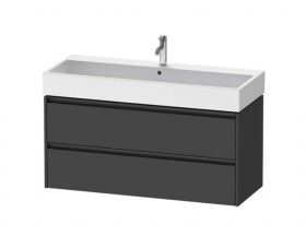 DURAVIT - Ketho.2 Umyvadlová skříňka 55x118x46 cm, 2 zásuvky, grafit mat K25279049490000