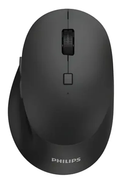 Philips SPK7607B černá / Bezdrátová myš / ergonomická / optická / 3200 DPI / 7 tlačítek / USB + Bluetooth (SPK7607B/00)