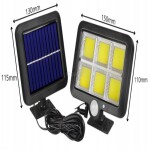 Izoxis 10719 Solární venkovní 120 LED osvětlení, pohybový senzor