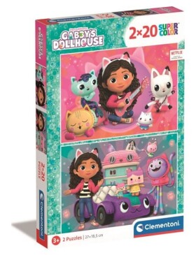Puzzle Gábinin kouzelný domek 2x20 dílků
