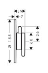 AXOR - One Sprchová baterie pod omítku, chrom 48615000
