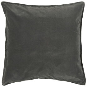 IB LAURSEN Sametový povlak na polštář Thunder Grey 52 x 52 cm, šedá barva, textil