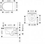 HANSGROHE - EluPura S Original Závěsné WC se sedátkem, Rimless, bílá 60207450