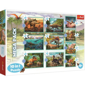 Puzzle Dinosauři MEGA PACK 10v1 - Trefl