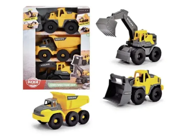 Dickie Stavební set Volvo 3 ks, 16 cm