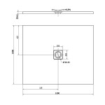 POLYSAN - FLEXIA vanička z litého mramoru s možností úpravy rozměru, 120x100cm, bílá mat 71563MAT
