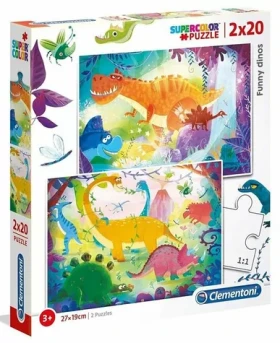 Clementoni PUZZLE Legrační dinosauři