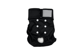 Gama hárací kalhotky pro psa Barva: Černá, Obvod slabin (cm): 40 - 58