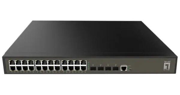 LevelOne GEL-2871 / Switch / 24x Gigabit / 4x SFP / Managed L2+ / 19" (GEL-2871)