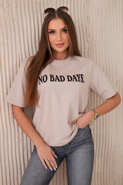 Bavlněná halenka No Bad Days béžový UNI