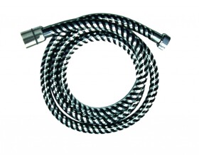 INVENA - Sprchová hadice Biflex, colour: chrom-černá 150cm AW-30-J04-J