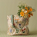 Rifle Paper Co. Plátěná taška Tote East West – Garden Study, béžová barva, textil