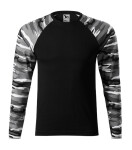 Camouflage LS triko unisex camouflage gray S