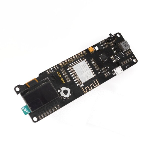 ESP8266 NodeMCU s 0.96" OLED displejem a paticí na 18650 baterii