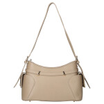 Extravagantní kožená kabelka na rameno Lina, tmavě béžová