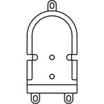 Siedle 200029839-00 příslušenství domovní telefon montážní příslušenství černá