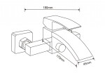 MEXEN/S - Libra DQ77 Set umyvadlové a vanové baterie s příslušenstvím, zlato 745103DQ77-50